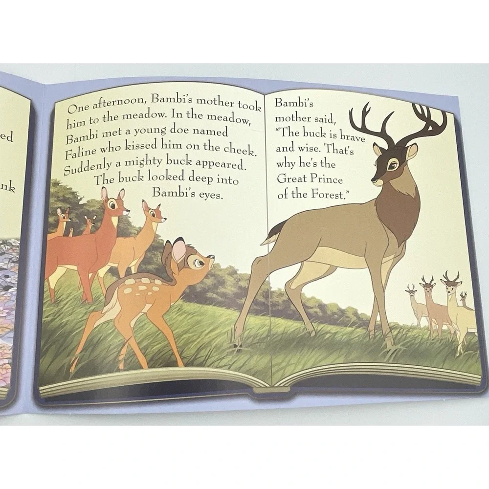 Disney Bambi Thumper Pop-Up Fold Out Story Greeting Card 2007 New‎ Seasons 5 X 7